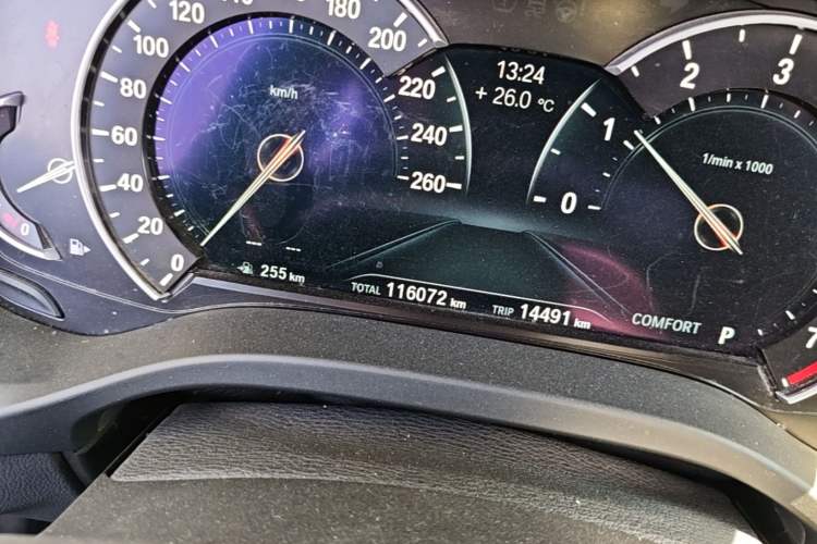 Used BMW X3 2018 xDrive25i Luxury Package China VI Emission Standard Odometer Close Up