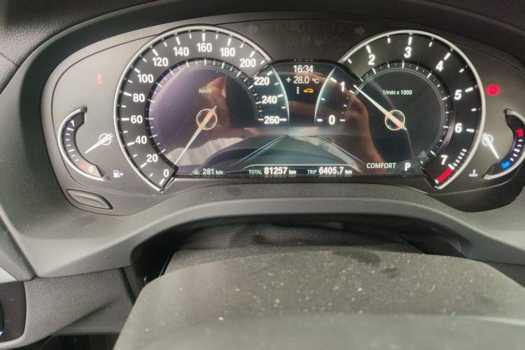 Used BMW X3 2018 xDrive25i M Sport Package China VI Odometer Close Up