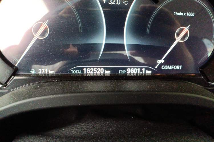 Used BMW X3 2018 xDrive25i Luxury Package China VI Emission Standard Odometer Close Up
