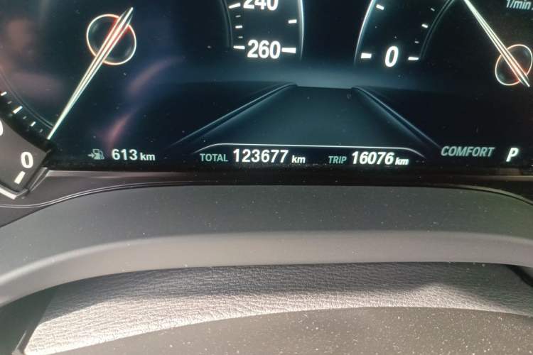 Used BMW X3 2018 xDrive25i Luxury Package China VI Emission Standard Odometer Close Up