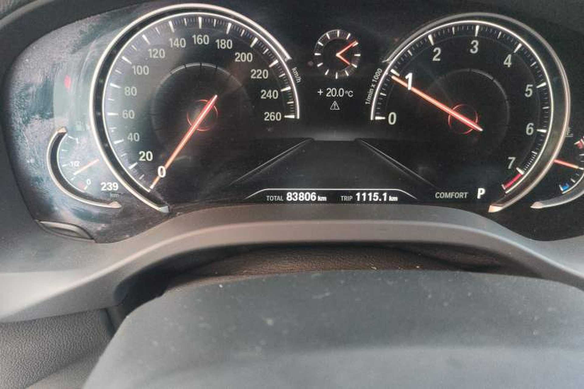 Used BMW X3 2019 xDrive28i M Sport Package Odometer Close Up