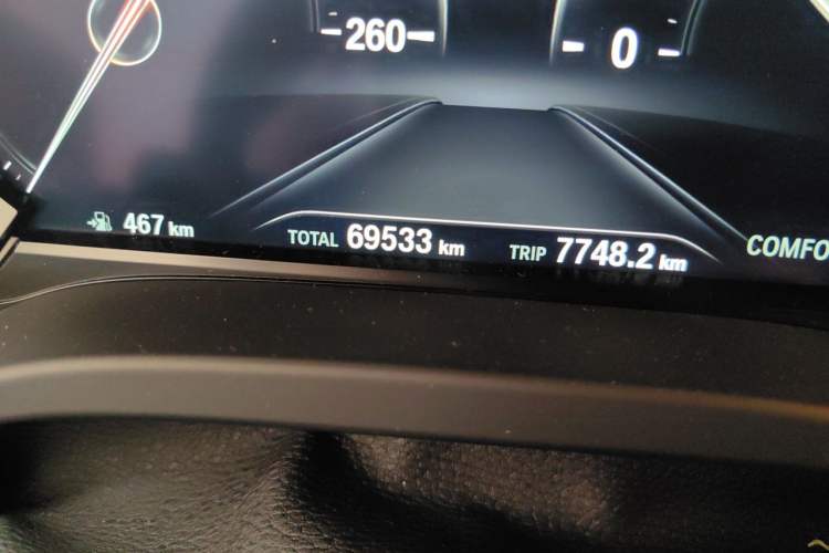 Used BMW X3 2019 xDrive25i M Sport Package Odometer Close Up