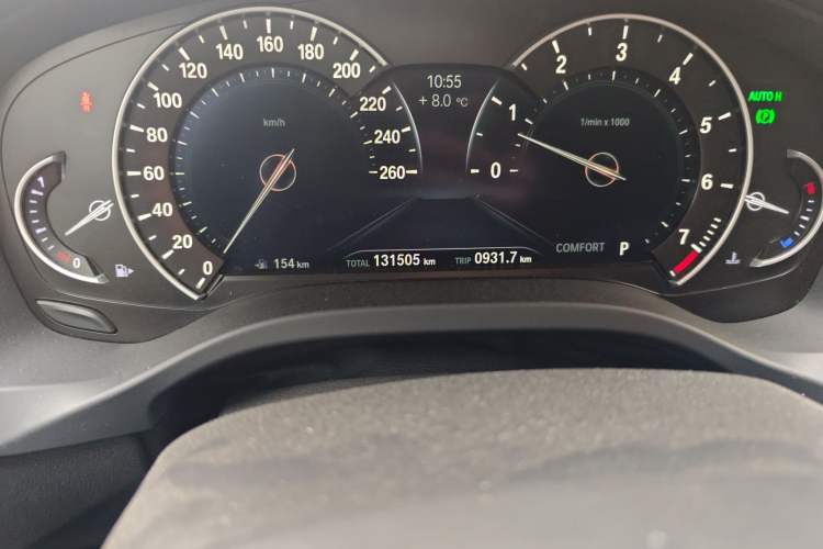 Used BMW X3 2019 xDrive25i M Sport Package Odometer Close Up