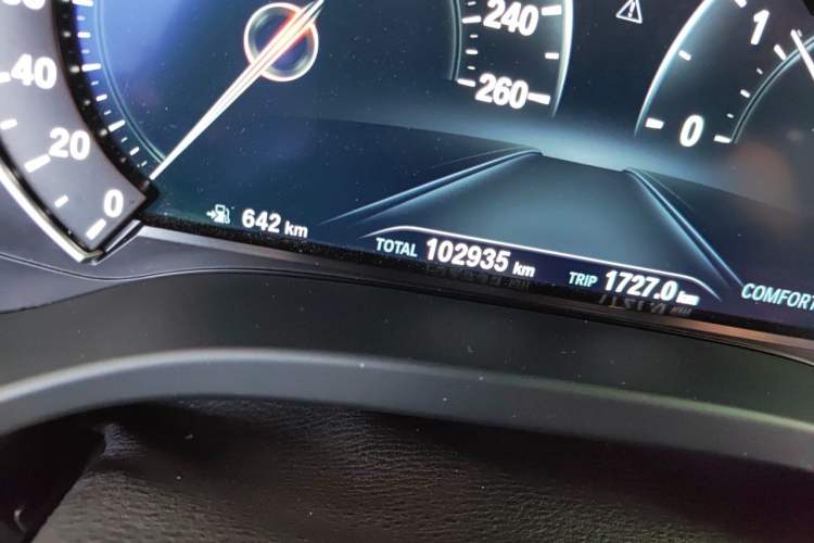 Used BMW X3 2019 xDrive25i M Sport Package Odometer Close Up