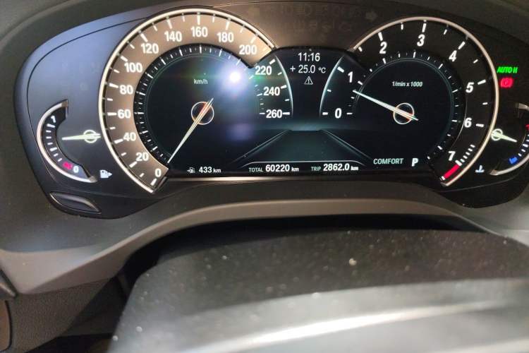 Used BMW X3 2019 xDrive25i Luxury Package Odometer Close Up