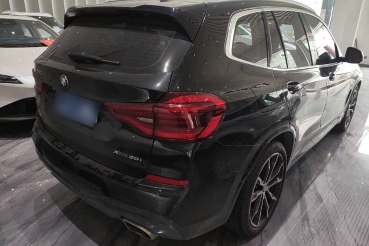 Used BMW X3 2019 xDrive30i Luxury Model with M Sport Package Rear Right 45 Deg