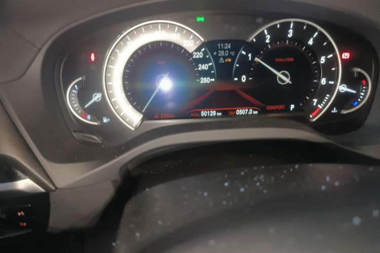 Used BMW X3 2019 xDrive25i M Sport Package Odometer Close Up
