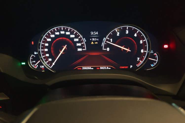 Used BMW X3 2019 xDrive28i Luxury Package Odometer Close Up
