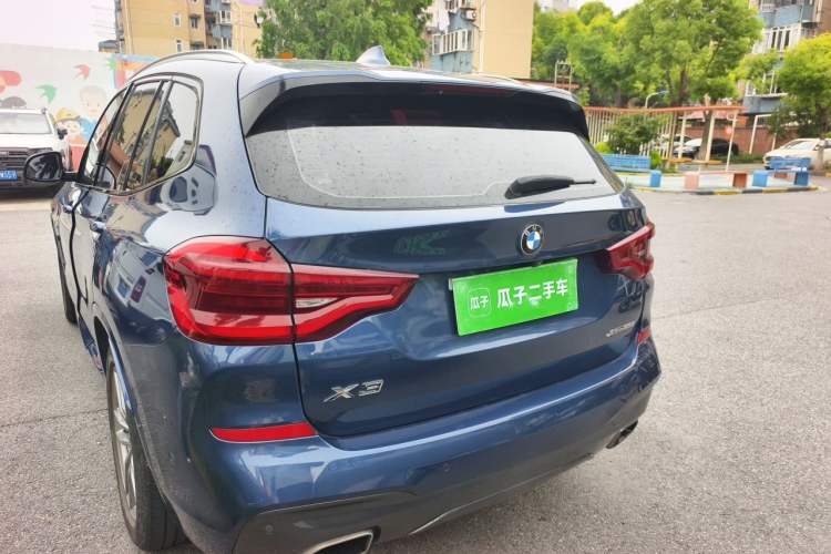 Used BMW X3 2019 xDrive25i M Sport Package Rear Left 45 Deg