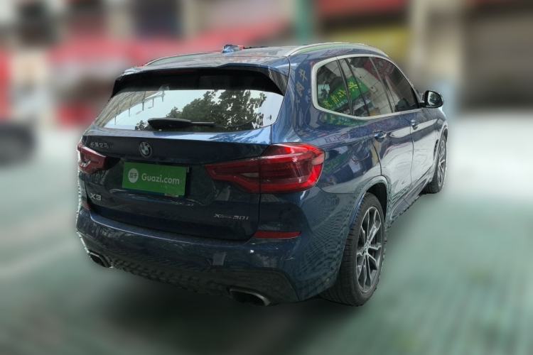 Used BMW X3 2019 xDrive30i Luxury Model with M Sport Package Rear Right 45 Deg