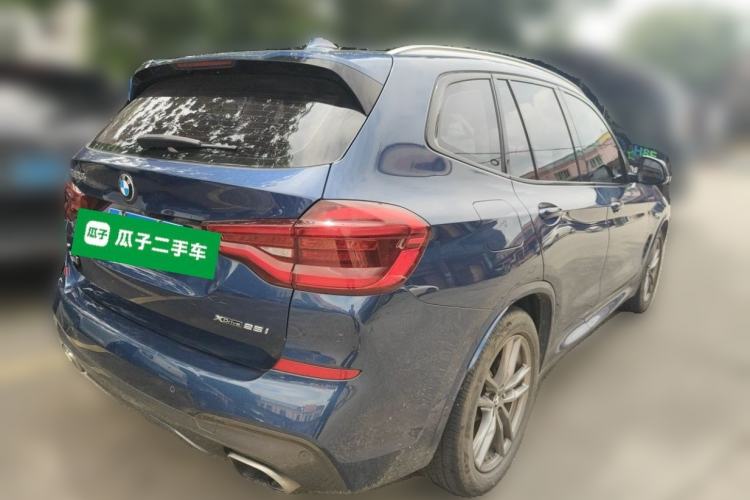 Used BMW X3 2019 xDrive25i M Sport Package Rear Right 45 Deg