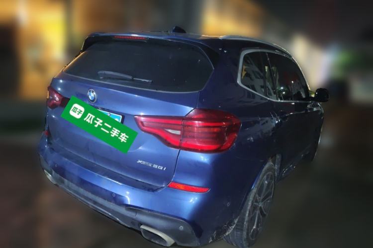 Used BMW X3 2019 xDrive30i Luxury Model with M Sport Package Rear Right 45 Deg