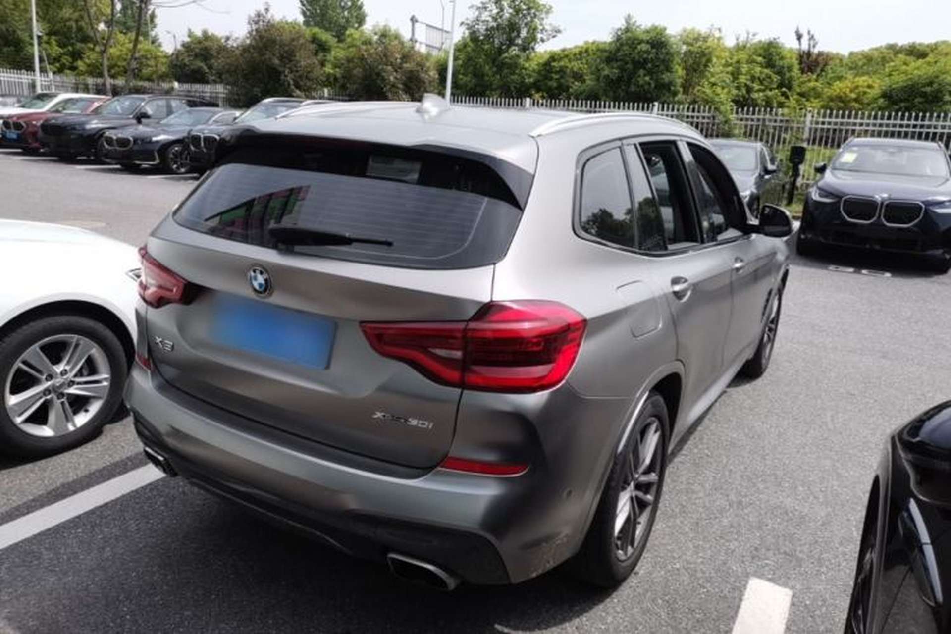 Used BMW X3 2019 xDrive30i Leading Model M Sport Package Rear Right 45 Deg