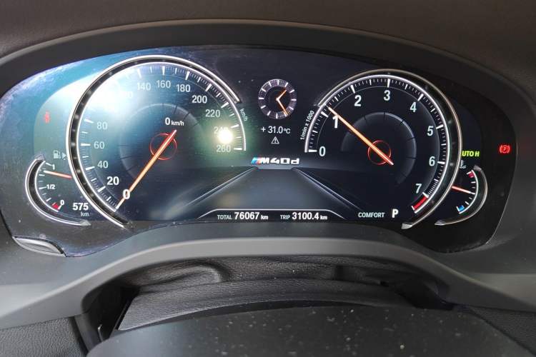 Used BMW X3 2019 xDrive28i M Sport Package Odometer Close Up