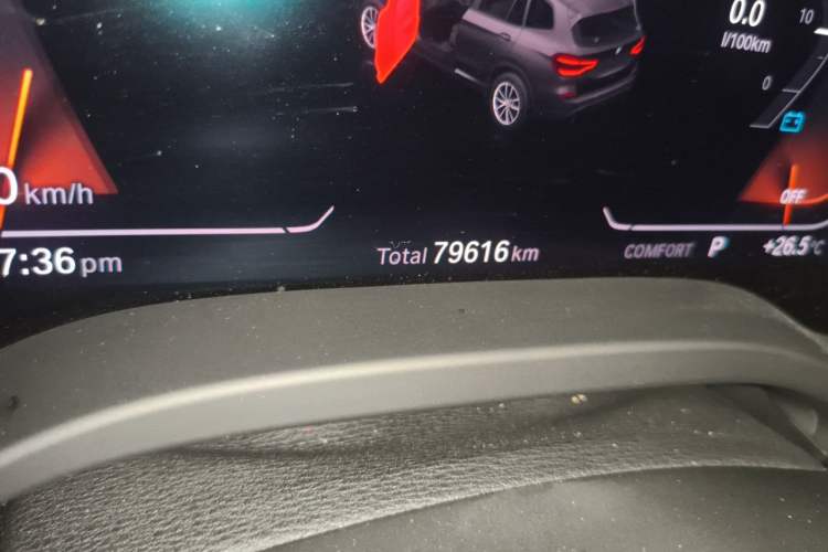 Used BMW X3 2019 xDrive28i M Sport Package Odometer Close Up