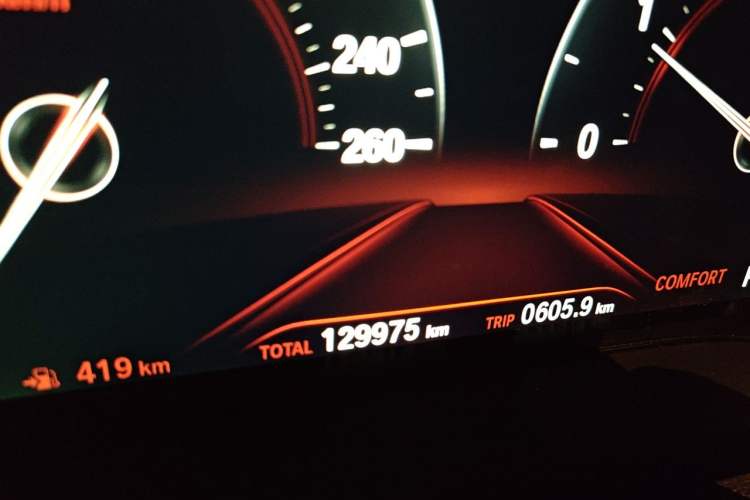 Used BMW X3 2019 xDrive25i M Sport Package Odometer Close Up