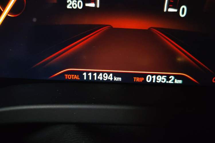 Used BMW X3 2019 xDrive25i M Sport Package Odometer Close Up