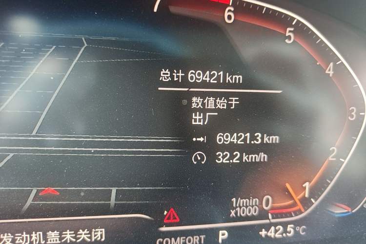 Used BMW X3 2020 xDrive28i M Sport Package Odometer Close Up