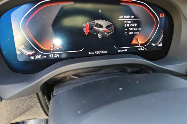 Used BMW X3 2020 xDrive28i M Sport Package Odometer Close Up