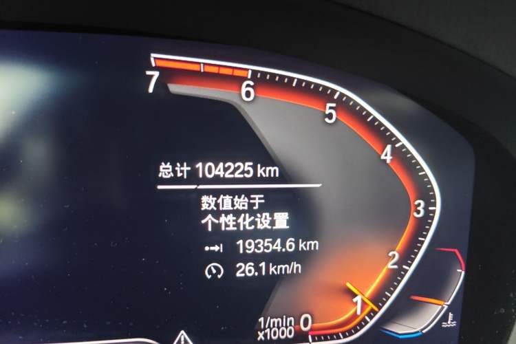 Used BMW X3 2020 xDrive25i M Sport Package Odometer Close Up