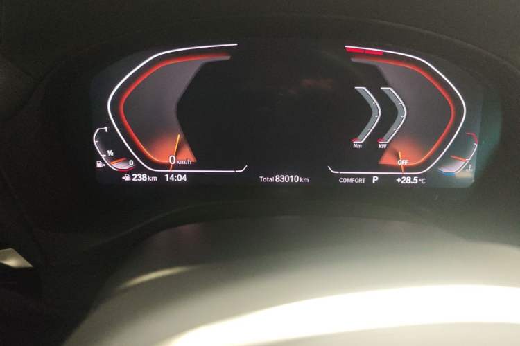Used BMW X3 2020 xDrive28i M Sport Package Odometer Close Up