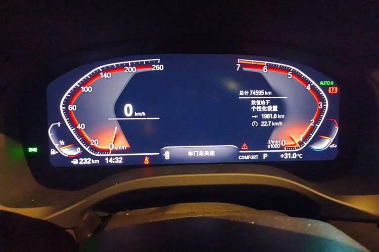 Used BMW X3 2020 xDrive28i M Sport Package Odometer Close Up