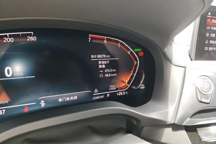 Used BMW X3 2020 xDrive28i M Sport Package Odometer Close Up