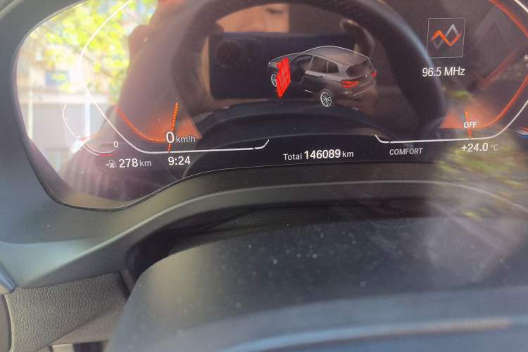 Used BMW X3 2020 xDrive25i Luxury Package Odometer Close Up