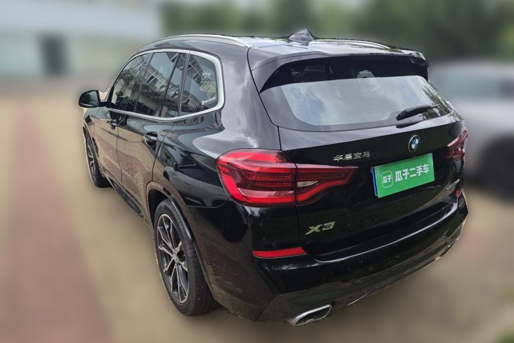 Used BMW X3 2020 xDrive30i Luxury Model with M Sport Package Rear Left 45 Deg