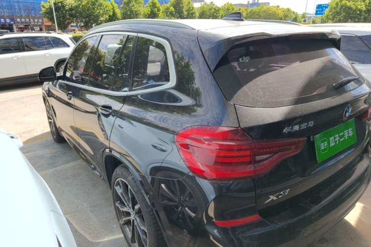Used BMW X3 2020 xDrive30i Luxury Model with M Sport Package Rear Left 45 Deg