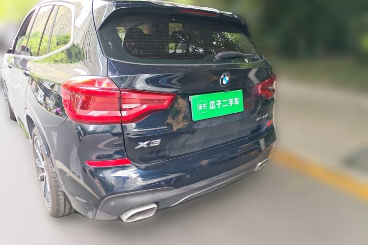 Used BMW X3 2020 xDrive30i Luxury Model with M Sport Package Rear Left 45 Deg
