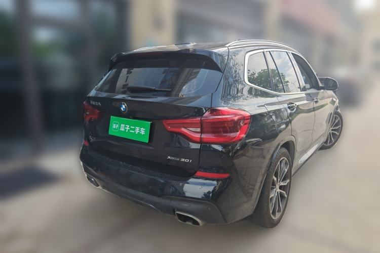 Used BMW X3 2020 xDrive30i Luxury Model with M Sport Package Rear Right 45 Deg