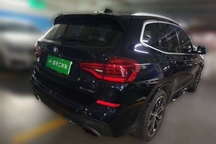 Used BMW X3 2020 xDrive30i Luxury Model with M Sport Package Rear Right 45 Deg