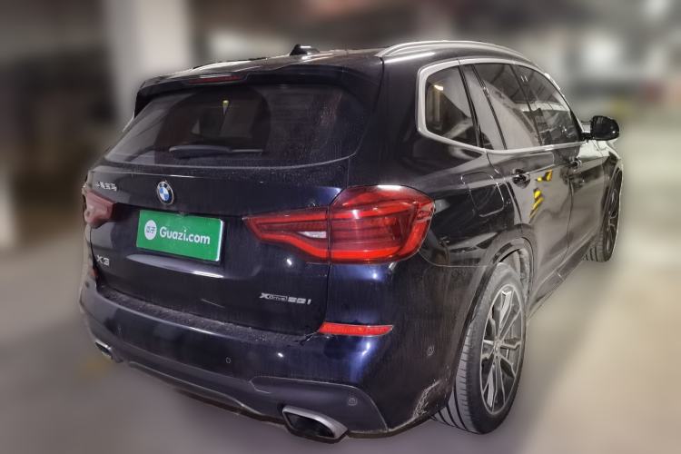 Used BMW X3 2020 xDrive30i Luxury Model with M Sport Package Rear Right 45 Deg