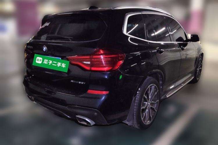 Used BMW X3 2020 xDrive30i Luxury Model with M Sport Package Rear Right 45 Deg