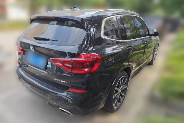 Used BMW X3 2020 xDrive30i Luxury Model with M Sport Package Rear Right 45 Deg