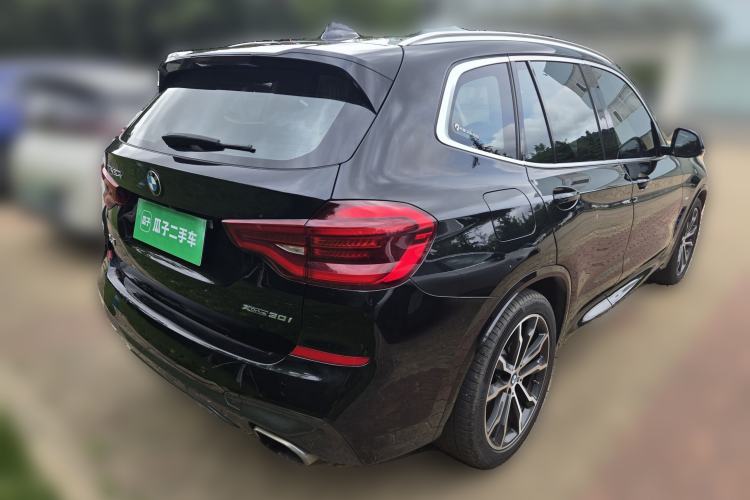 Used BMW X3 2020 xDrive30i Luxury Model with M Sport Package Rear Right 45 Deg