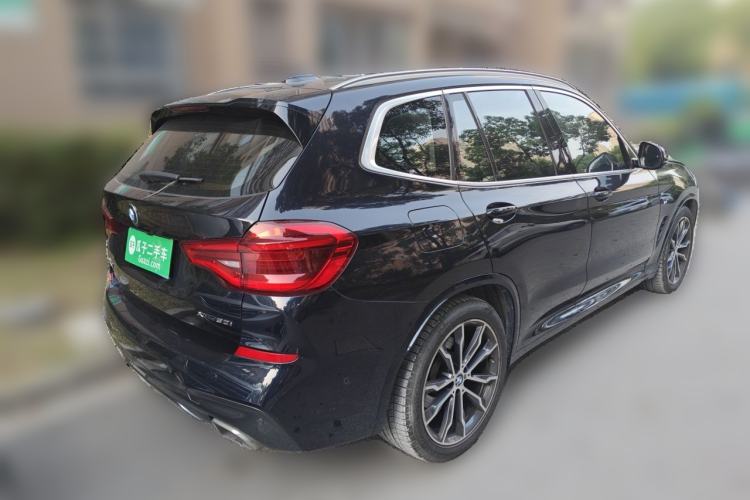 Used BMW X3 2020 xDrive30i Luxury Model with M Sport Package Rear Right 45 Deg