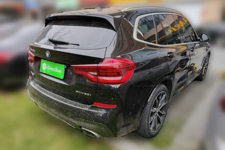 Used BMW X3 2020 xDrive30i Luxury Model with M Sport Package Rear Right 45 Deg