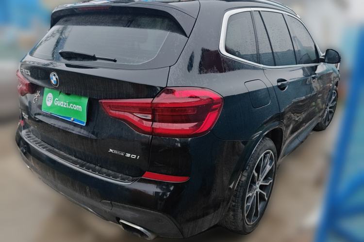 Used BMW X3 2020 xDrive30i Luxury Model with M Sport Package Rear Right 45 Deg