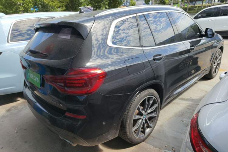 Used BMW X3 2020 xDrive30i Luxury Model with M Sport Package Rear Right 45 Deg
