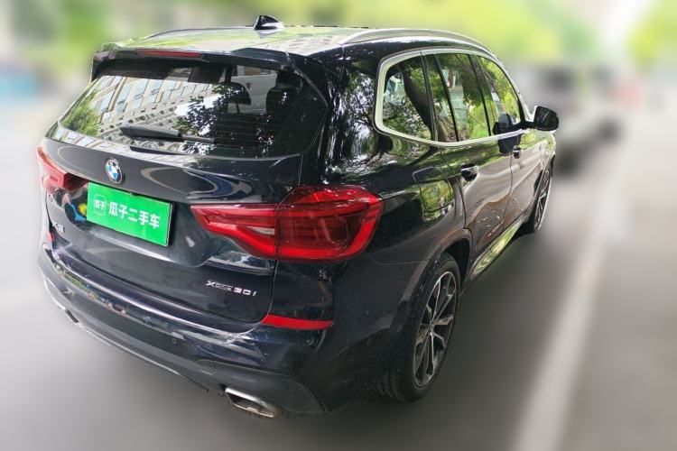Used BMW X3 2020 xDrive30i Luxury Model with M Sport Package Rear Right 45 Deg
