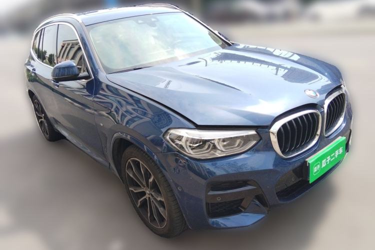 Used BMW X3 2020 xDrive30i Luxury Model with M Sport Package Front Right 45 Deg