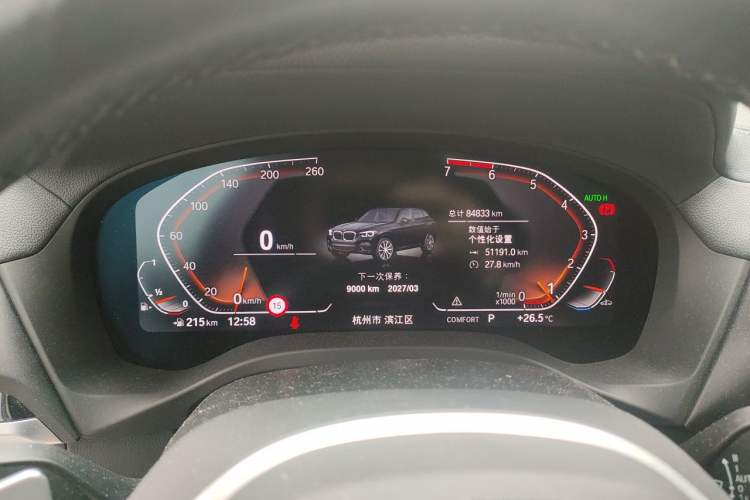 Used BMW X3 2020 xDrive30i Luxury Model with M Sport Package Instrument Cluster