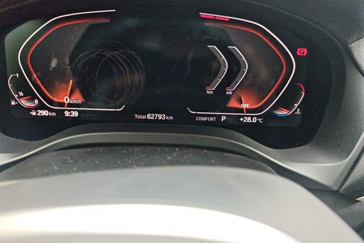 Used BMW X3 2020 xDrive28i M Sport Package Odometer Close Up