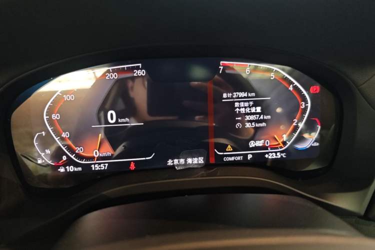 Used BMW X3 2020 xDrive28i Luxury Package Odometer Close Up