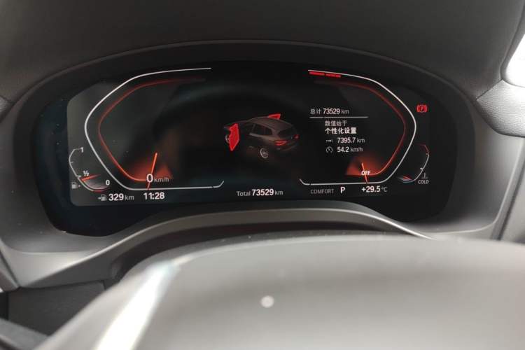 Used BMW X3 2020 xDrive25i Luxury Package Odometer Close Up