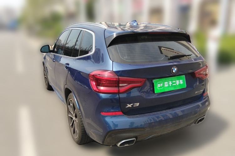 Used BMW X3 2020 xDrive30i Luxury Model with M Sport Package Rear Left 45 Deg