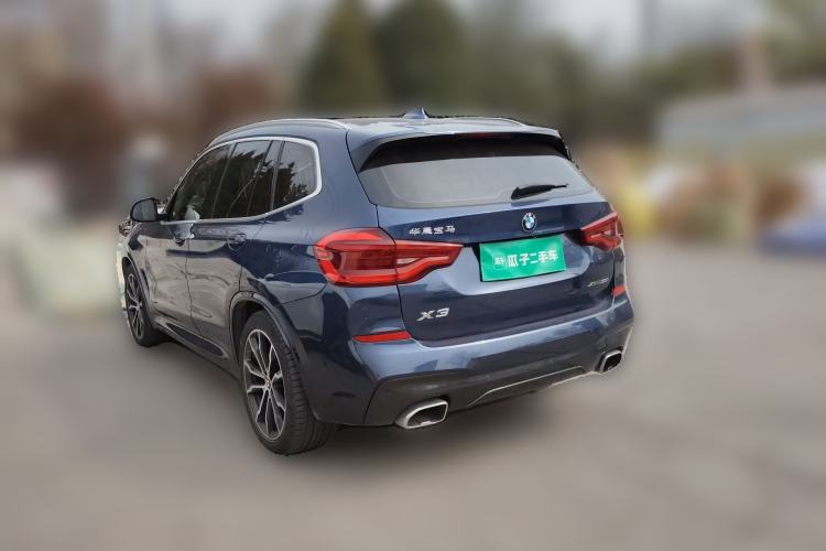 Used BMW X3 2020 xDrive30i Luxury Model with M Sport Package Rear Left 45 Deg