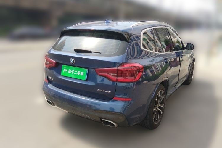 Used BMW X3 2020 xDrive30i Luxury Model with M Sport Package Rear Right 45 Deg